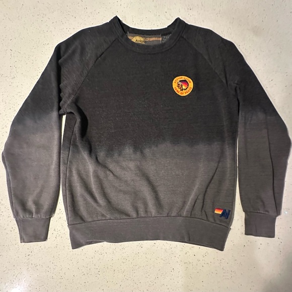 EUC Aviator Nation unisex crewneck with a “Tribe of Peace” patch on ombré front - Picture 16 of 16